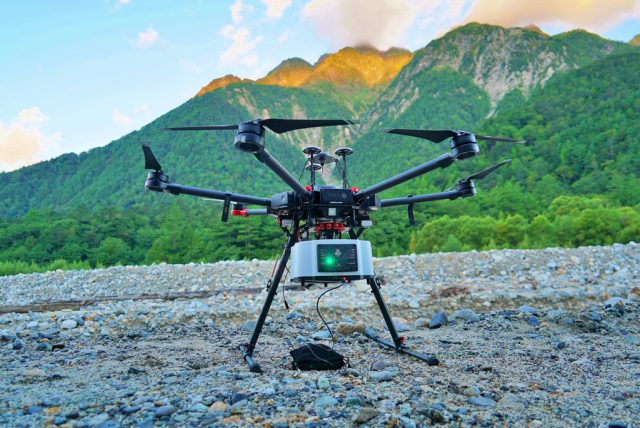 UAV搭載型グリーンレーザーによる河床計測【上高地】