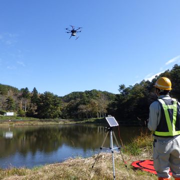 農業用ため池の３次元計測による諸元調査・貯水容量算出