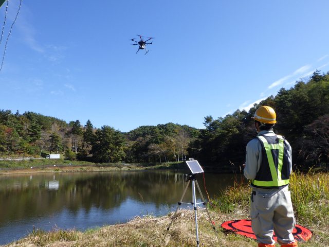 農業用ため池の３次元計測による諸元調査・貯水容量算出